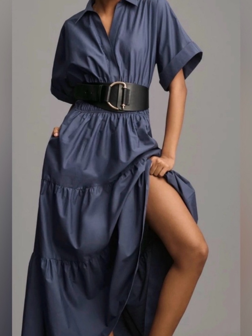 Anthropologie blue Somerset maxi dress